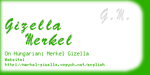 gizella merkel business card